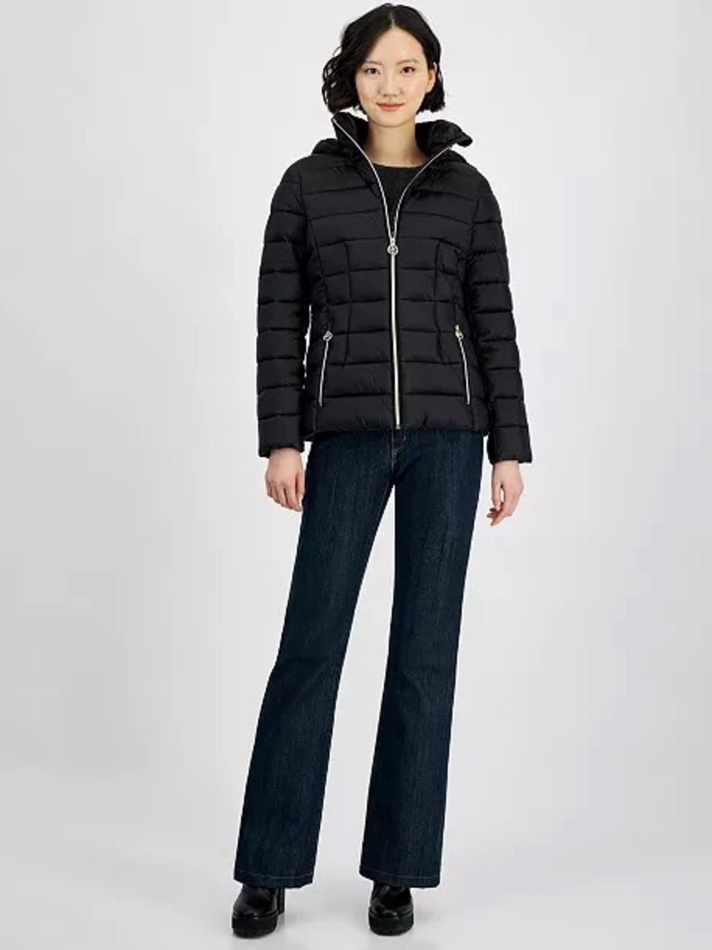 Women's Hooded Shine Packable Puffer Coat, Exclusively at Macy's